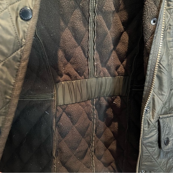 Army green Barbour quilted jacket - Picture 4 of 7